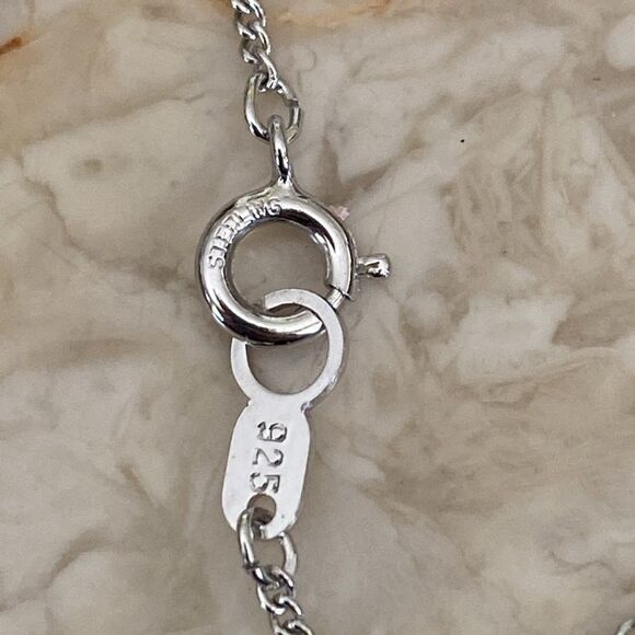 Tasaki Japanese Akoya Pearl 6.8mm 925 Sterling Silver Open Heart Necklace - Picture 7 of 12